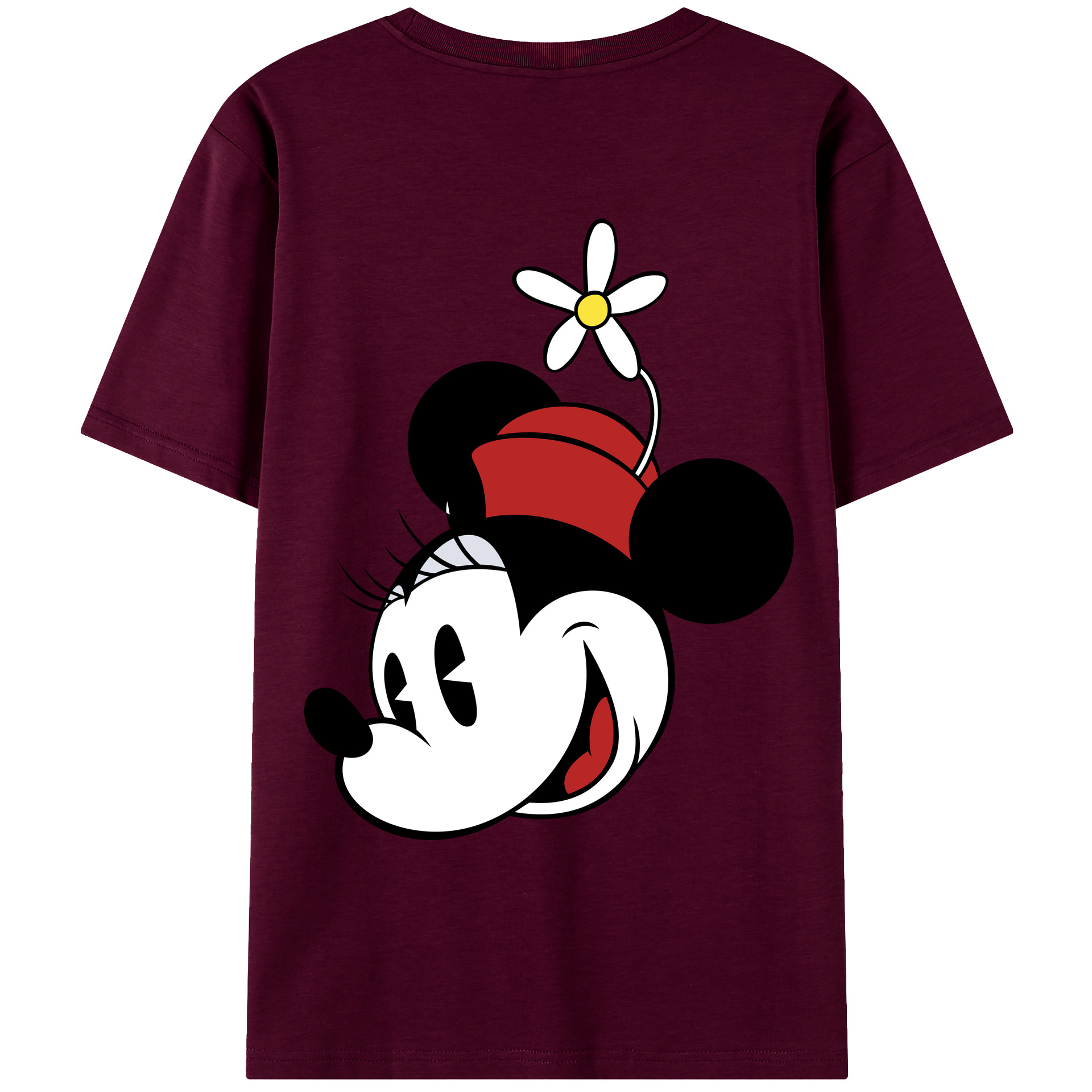 （画像用） ミッキーマウス Mickey Mouse レディース半袖Tシャツ(バックプリント)